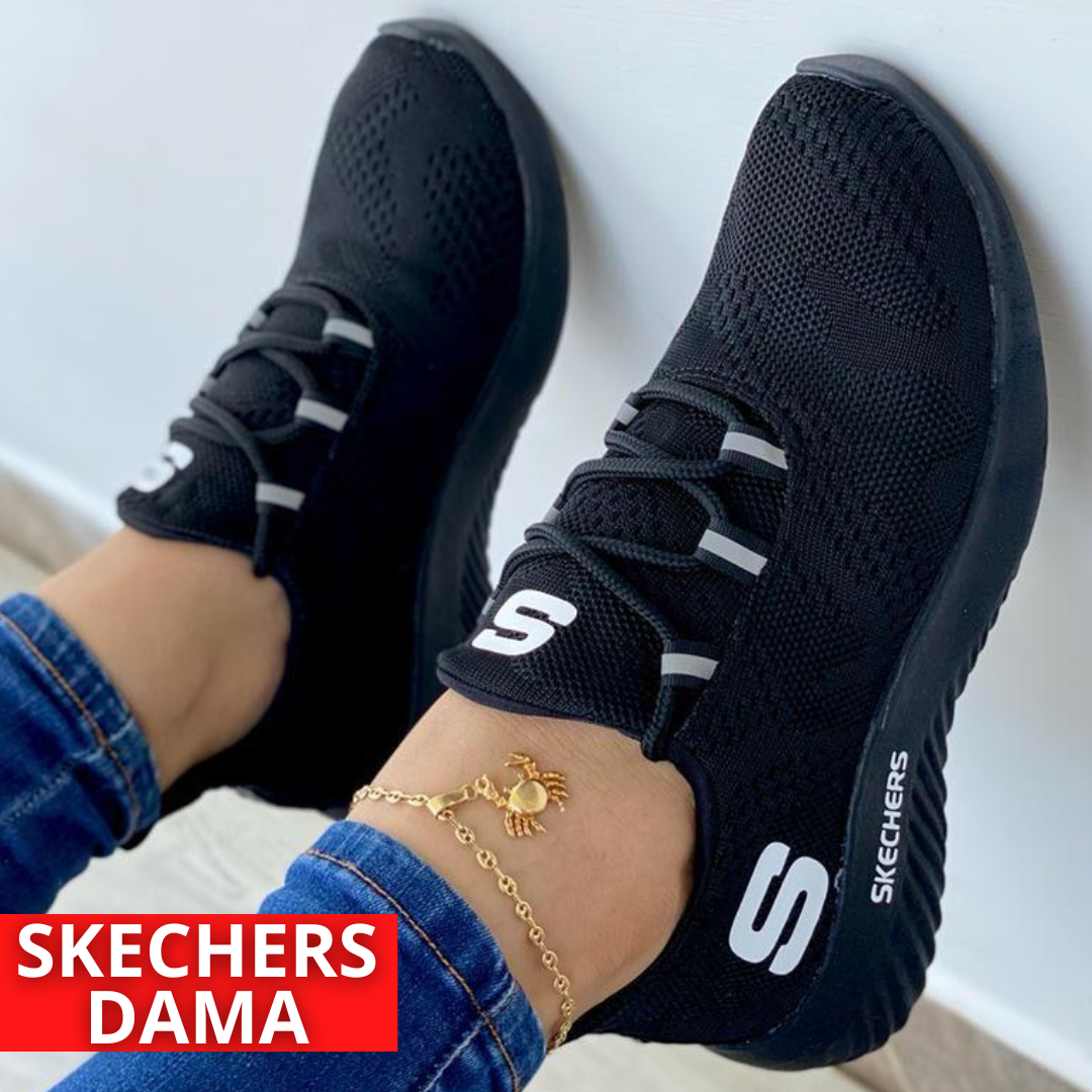 TENIS SKECHERS UNICOLOR DAMA