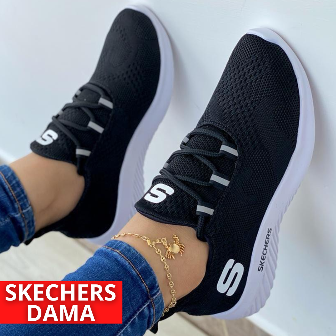 TENIS SKECHERS UNICOLOR DAMA