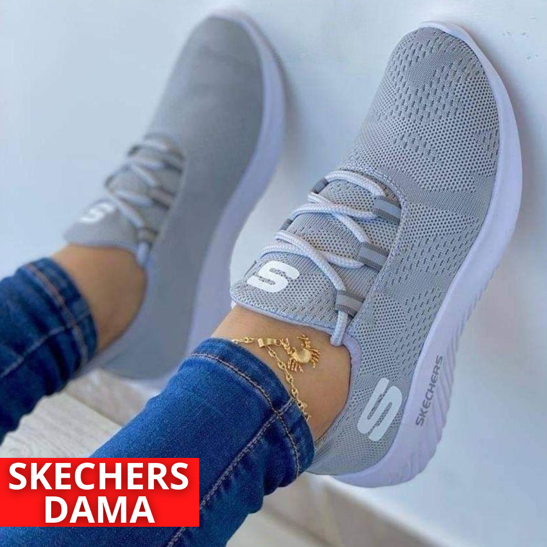 TENIS SKECHERS UNICOLOR DAMA