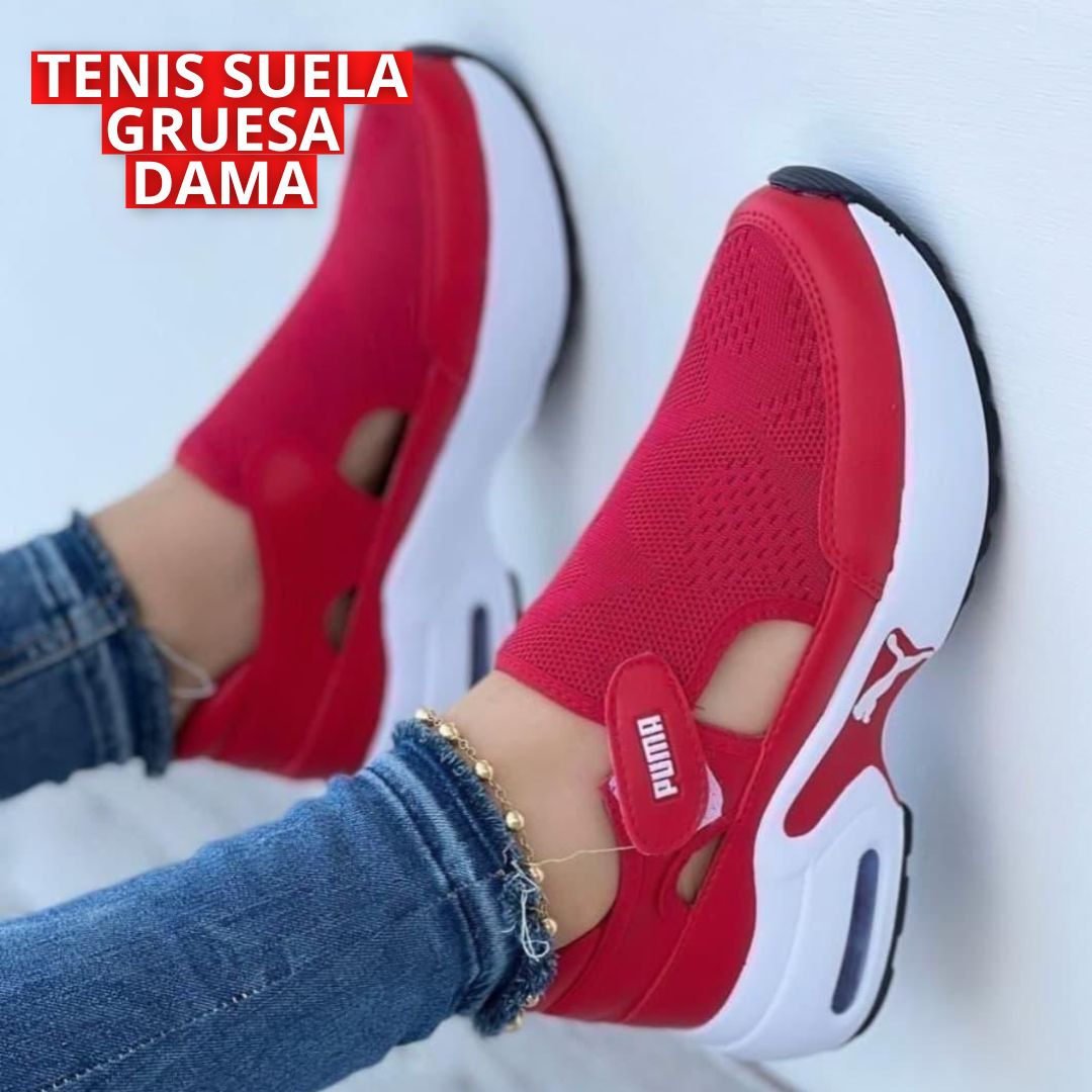 TENIS SUELA GRUESA DAMA